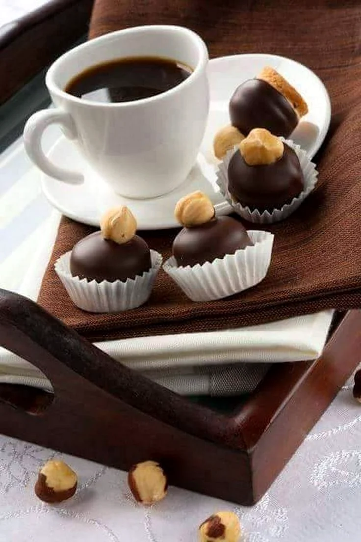 Кофе с конфетами