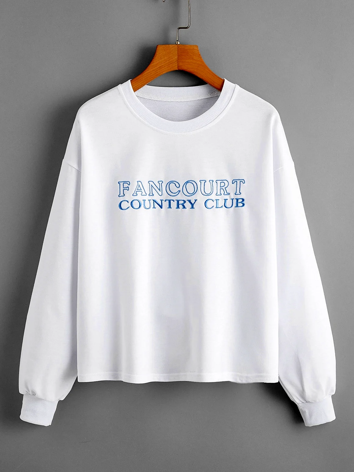 Кофта с надписью SHEIN White