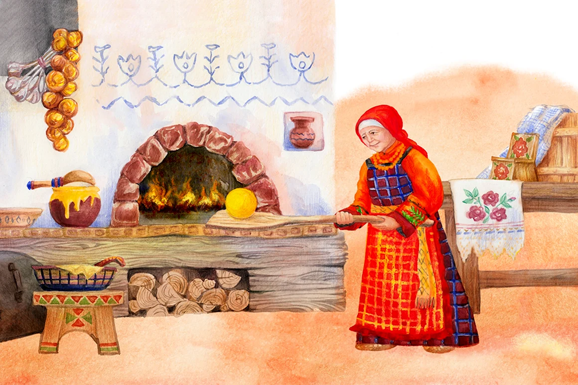 Колобок в печи
