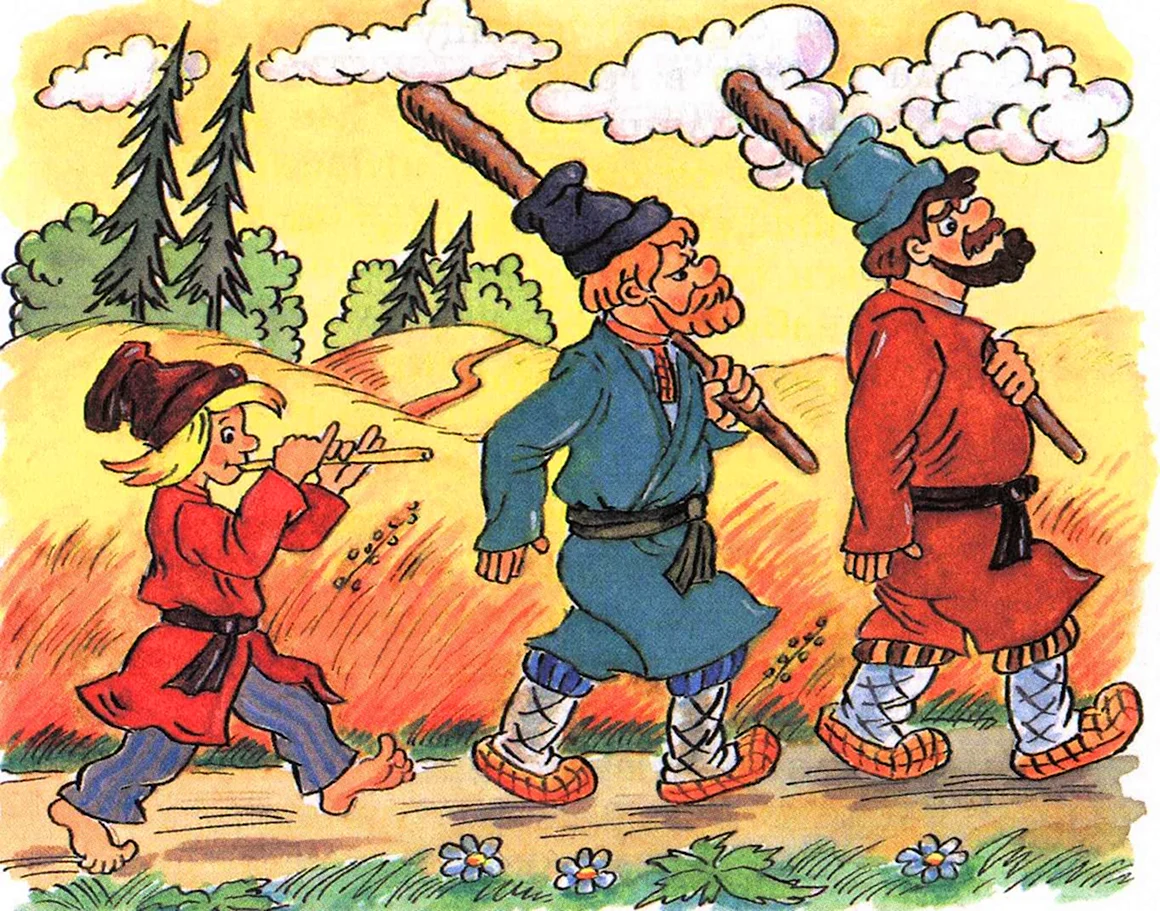 Конек горбунок три сына