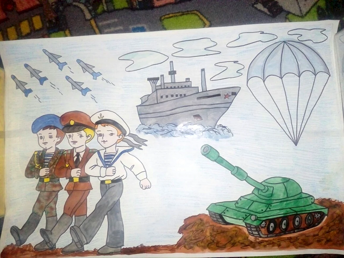 Конкурс рисунков наша армия