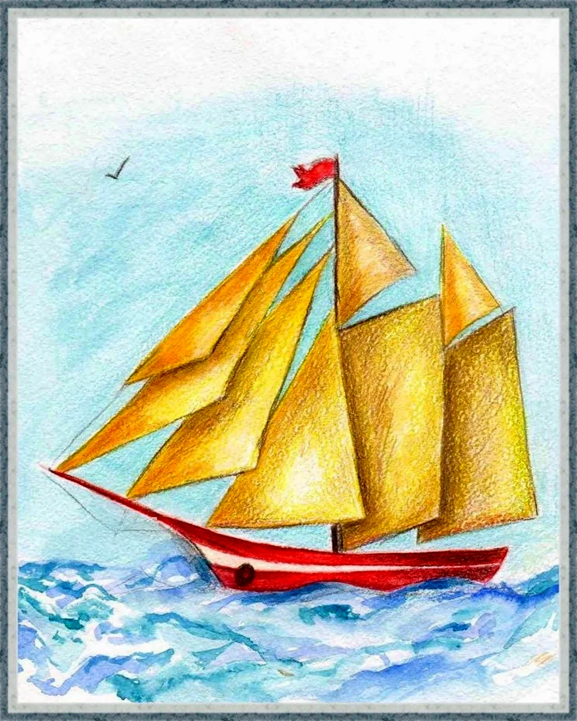 Корабль рисунок