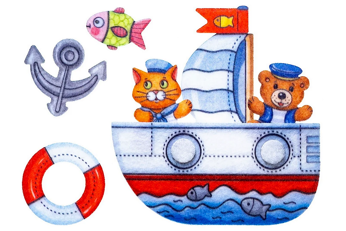 Кораблик из фетра