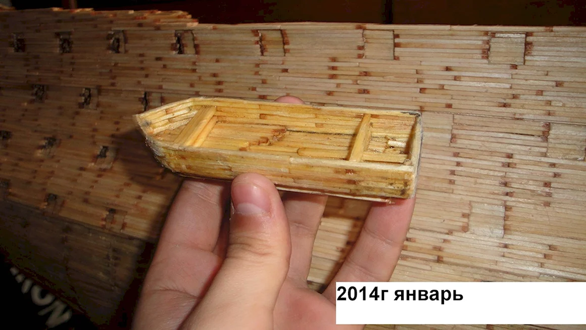 Кораблик из спичек
