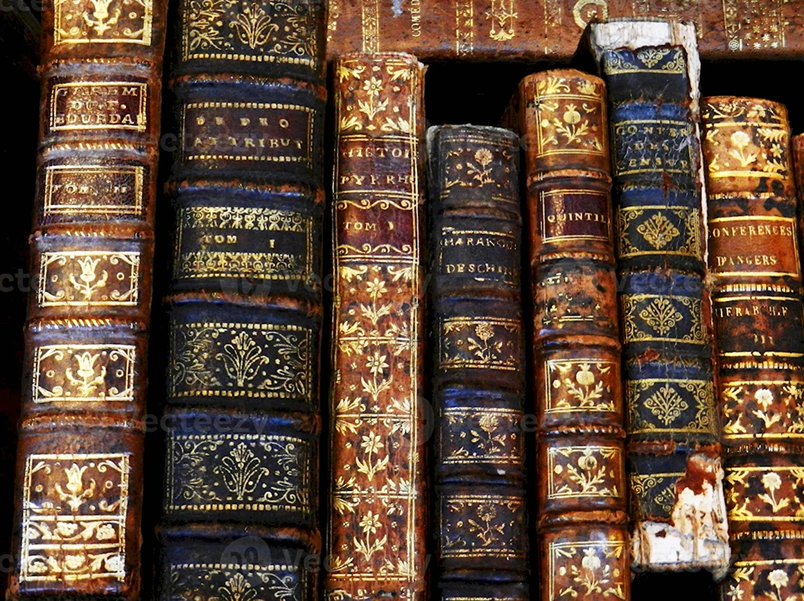 Корешки старинных книг