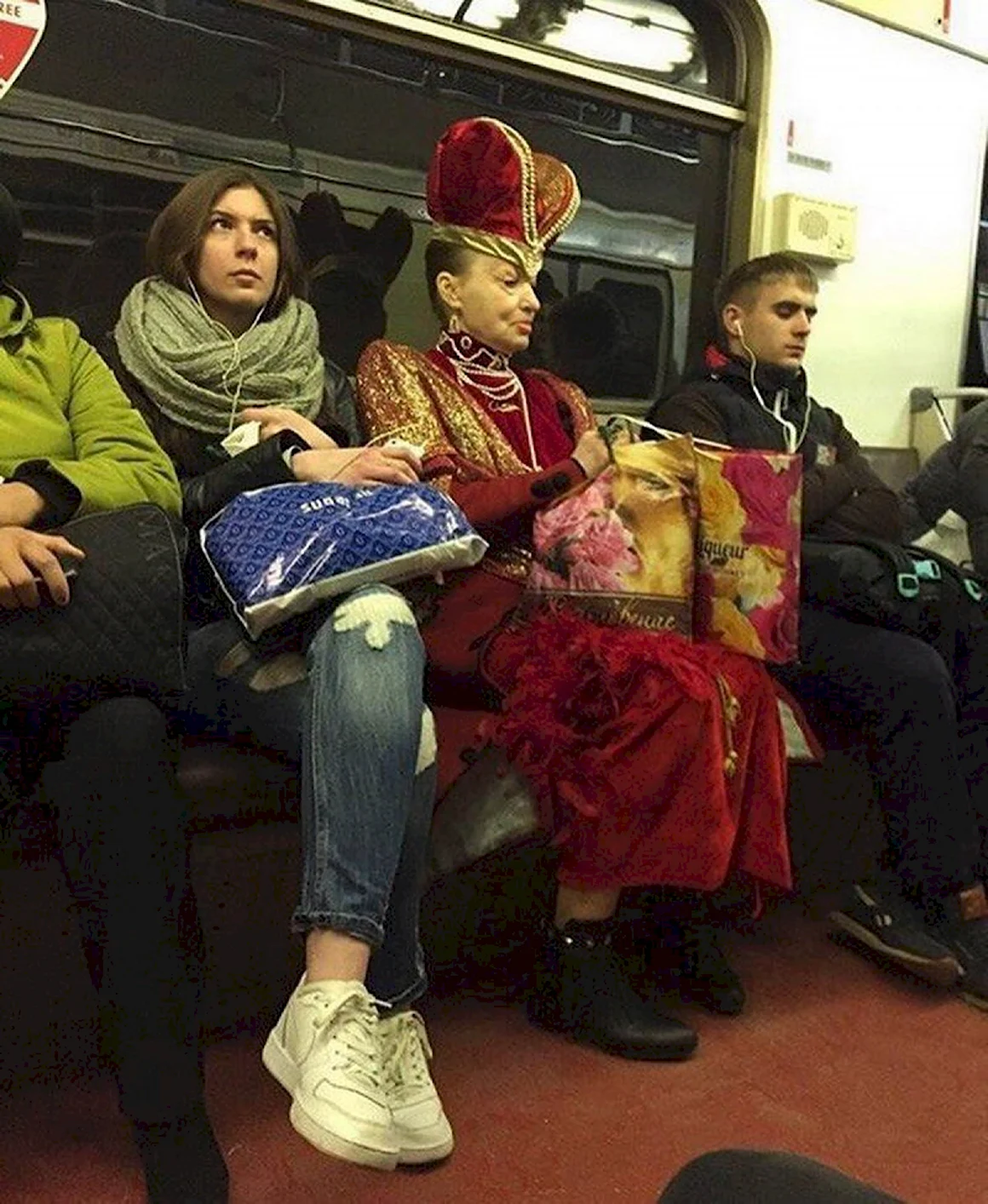 Королева в Московском метро