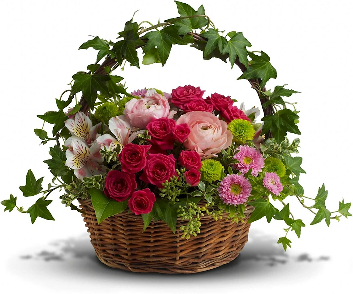 Корзина с цветами
