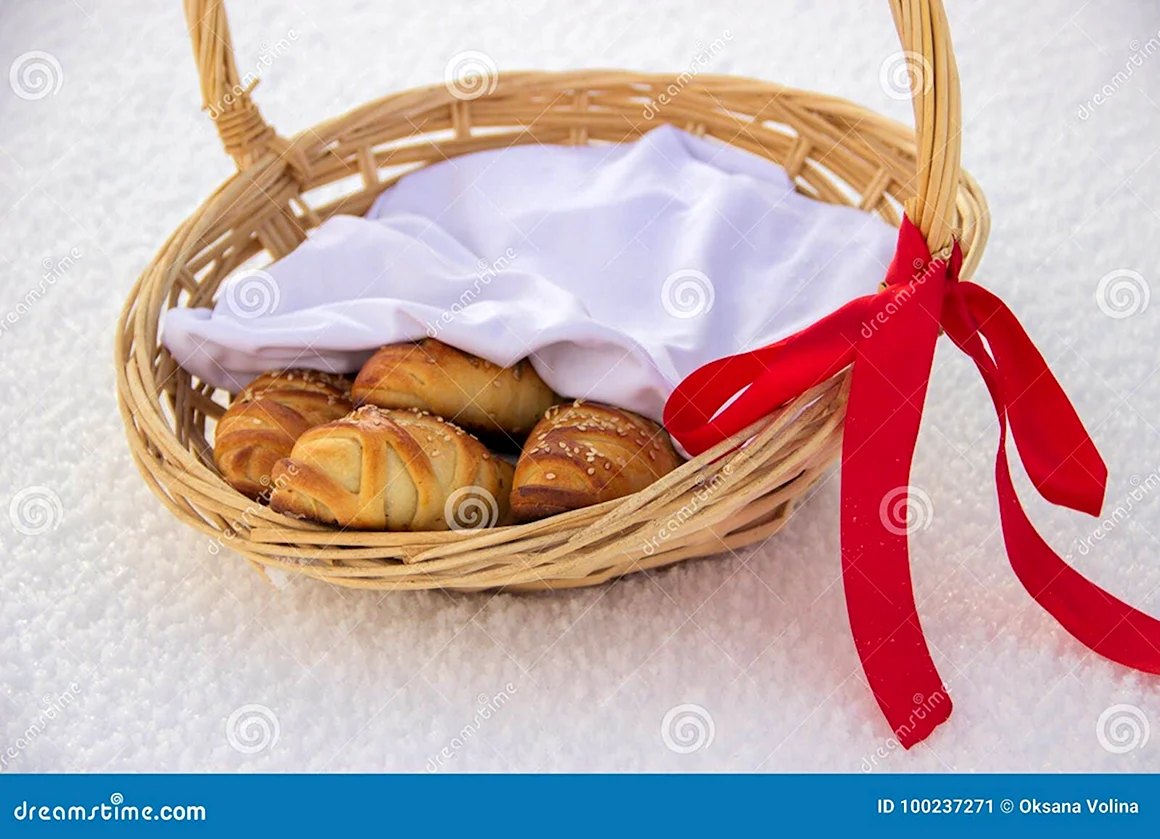 Корзинка с пирожками