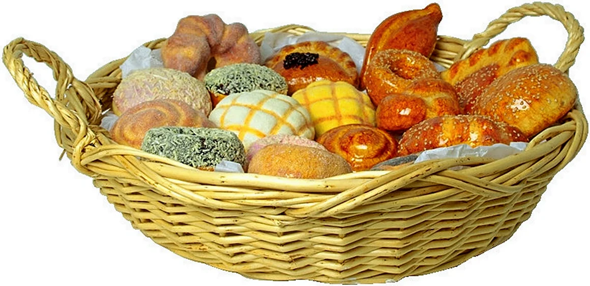 Корзинка с выпечкой