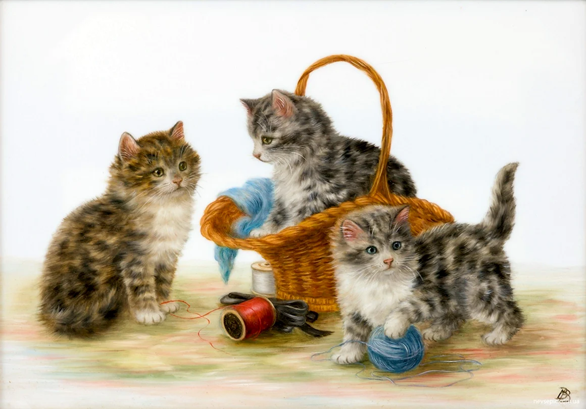 Кошка с котятами