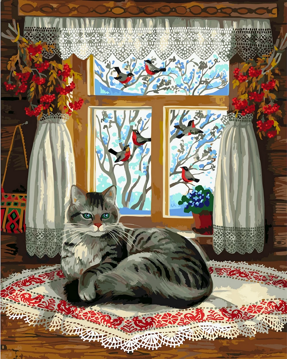 Кошки на окошке