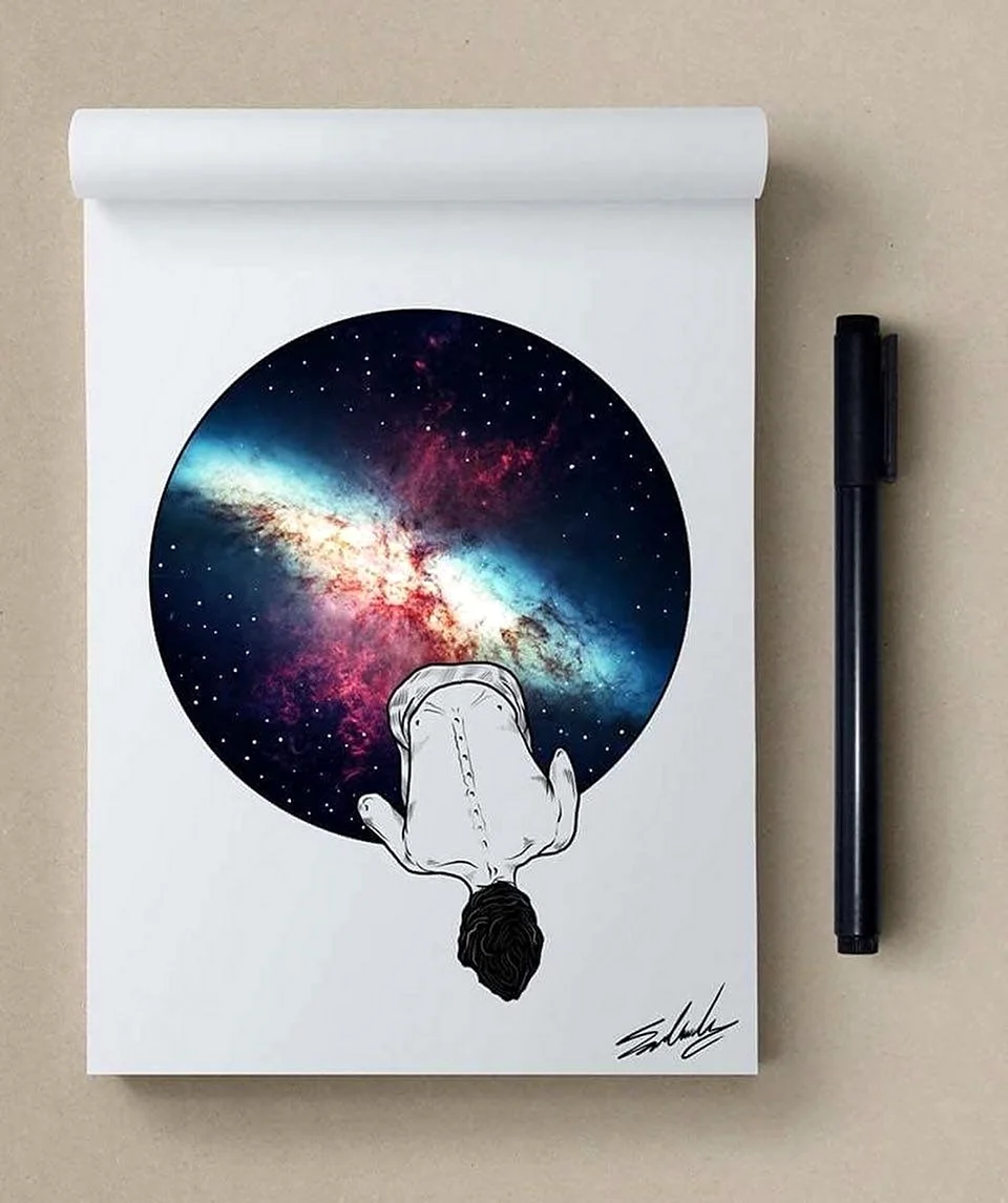 Космос для скетчбука