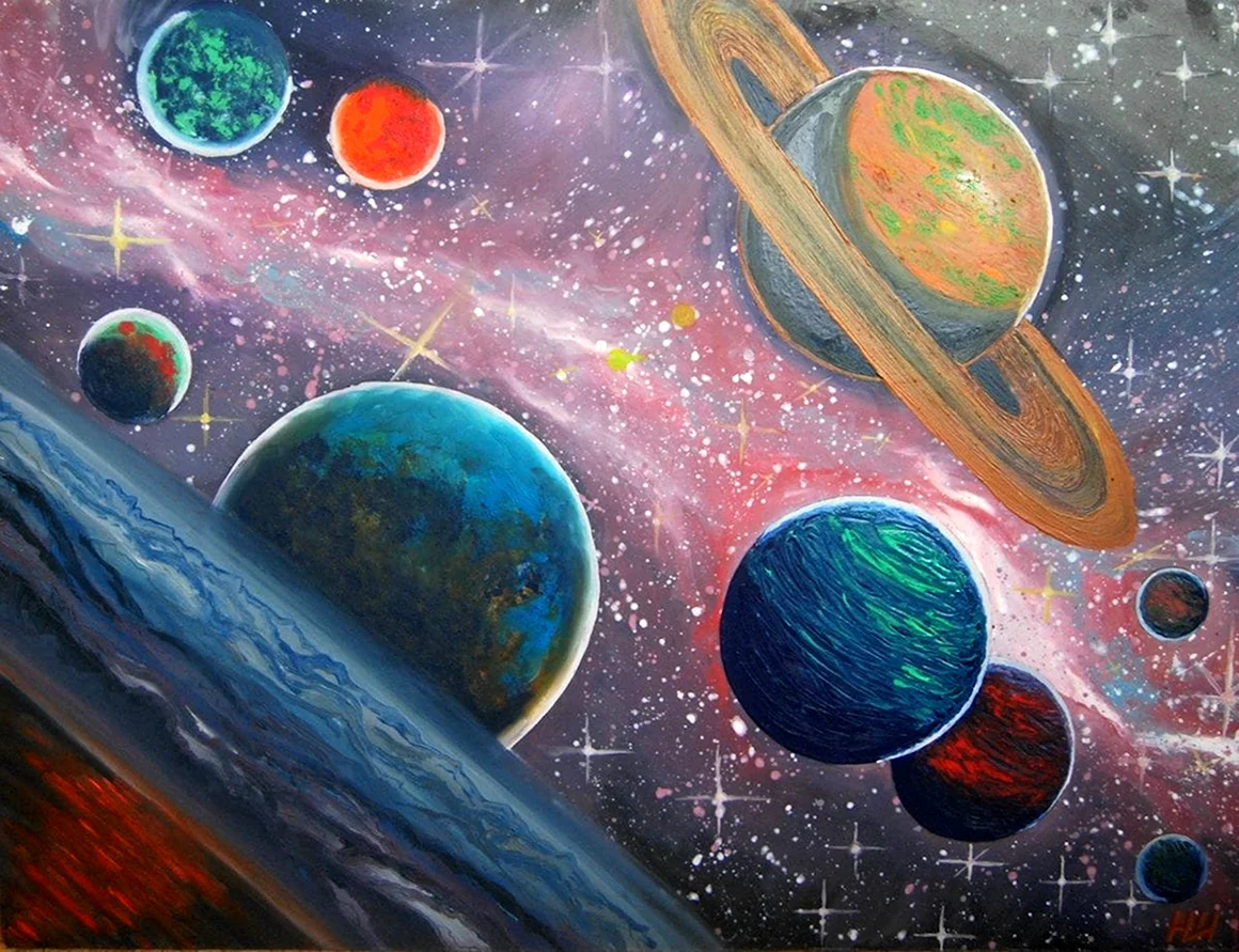 Космос рисунок