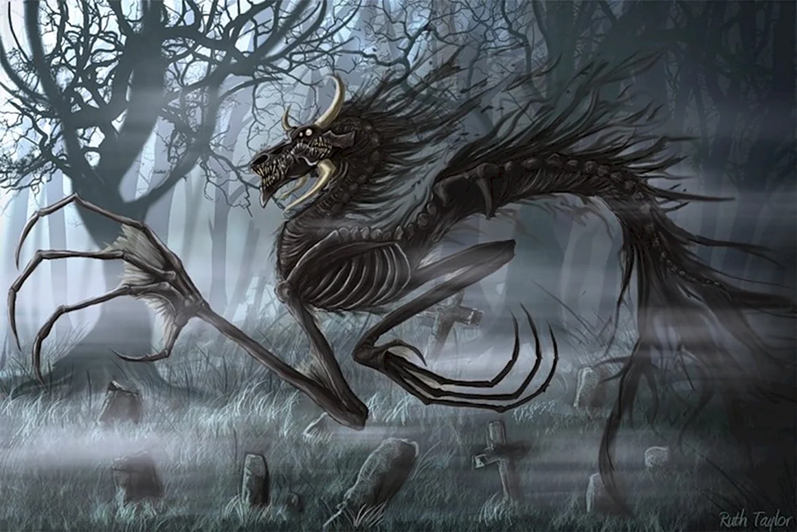 Костяной дракон Art