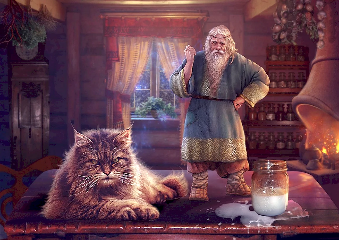 Кот Баюн Славянская мифология