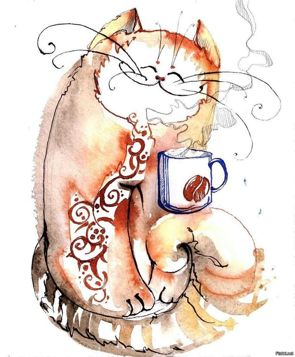 Кот и кофе