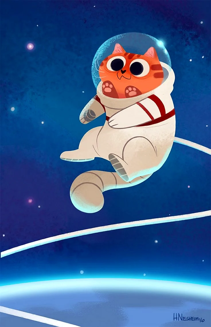 Кот космонавт