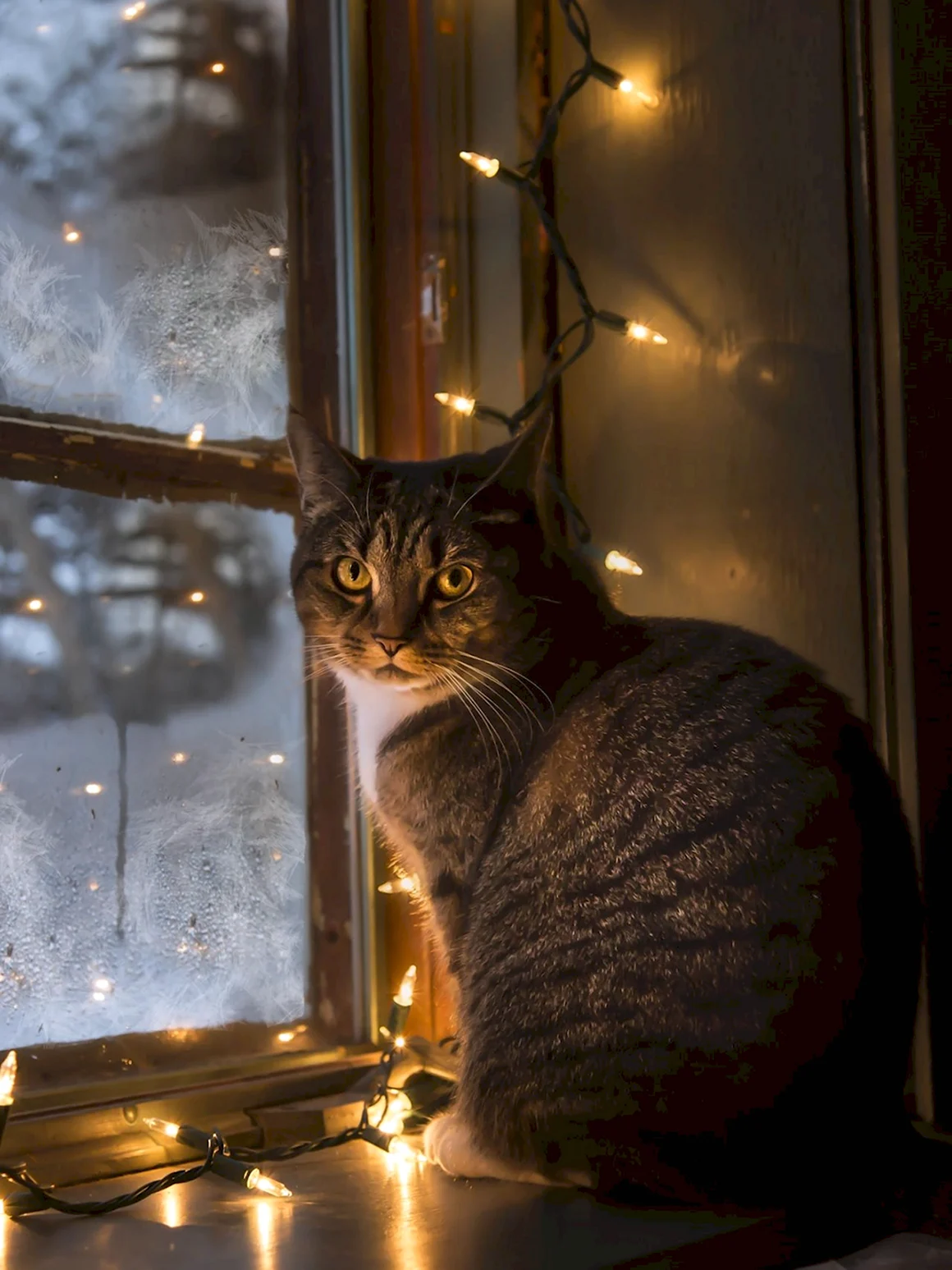 Кот на подоконнике