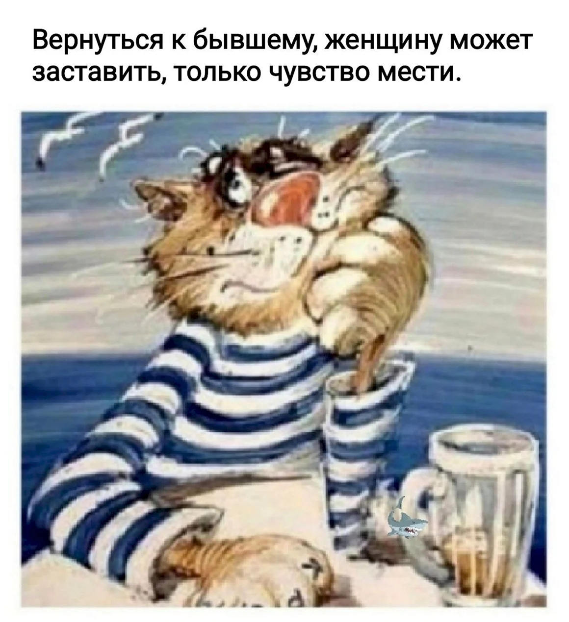 Кот в тельняшке