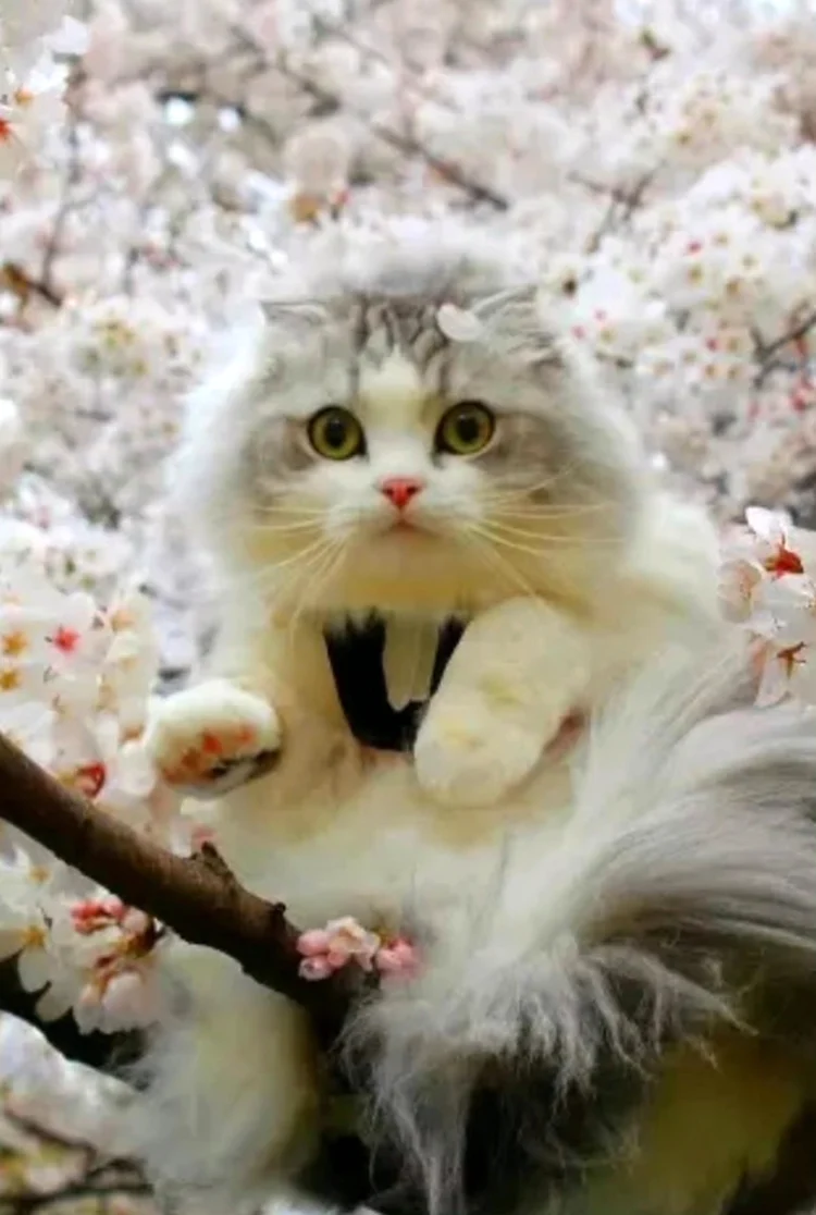 Котики весной