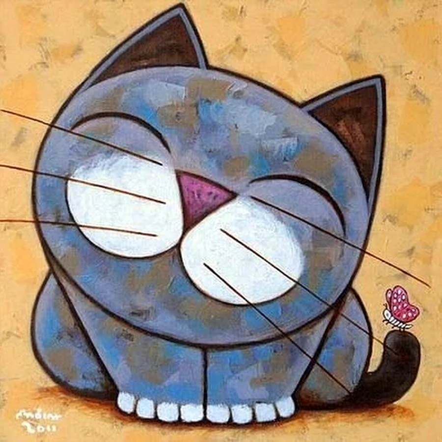 Коты рисунки прикольные