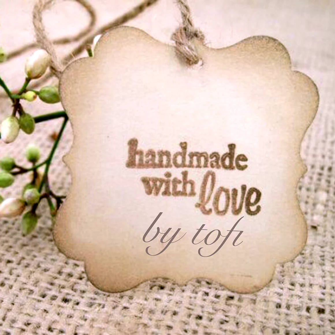 Красивая надпись Handmade