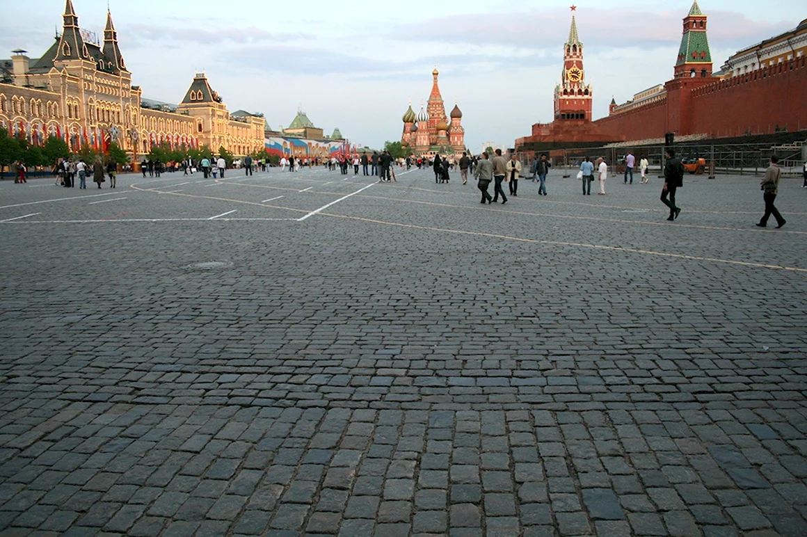 Красная площадь гранитная брусчатка