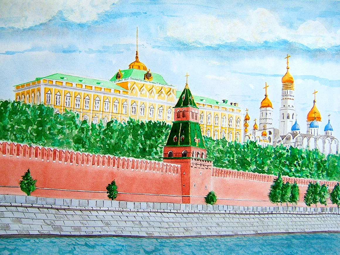 Кремль рисунок