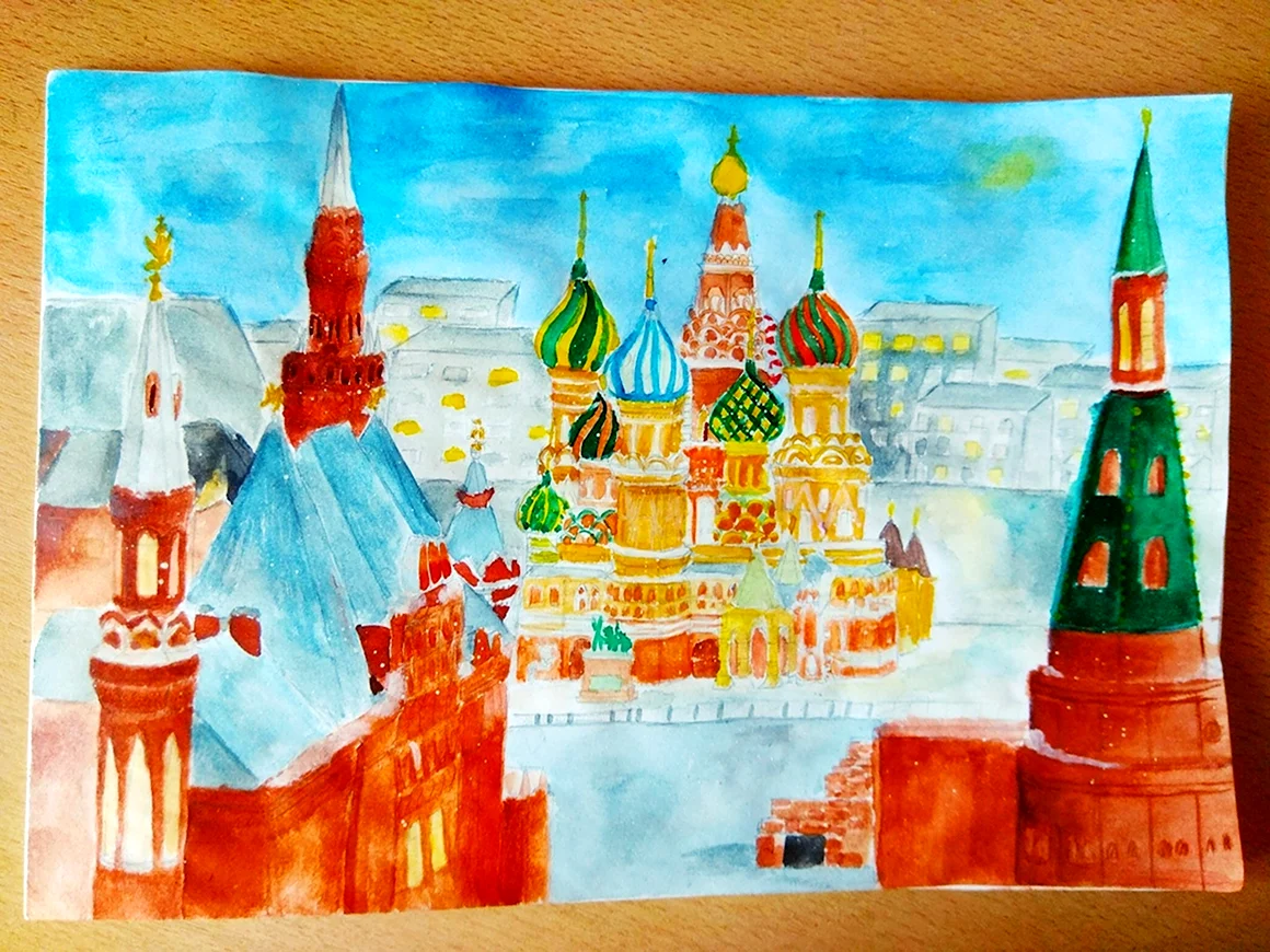 Кремль рисунок