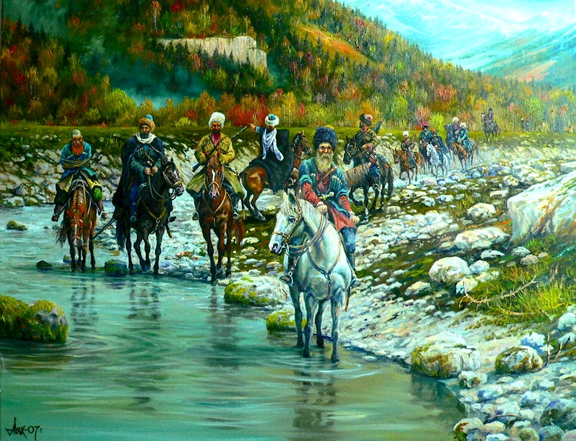 Кубанский казачий художник Андрей Лях