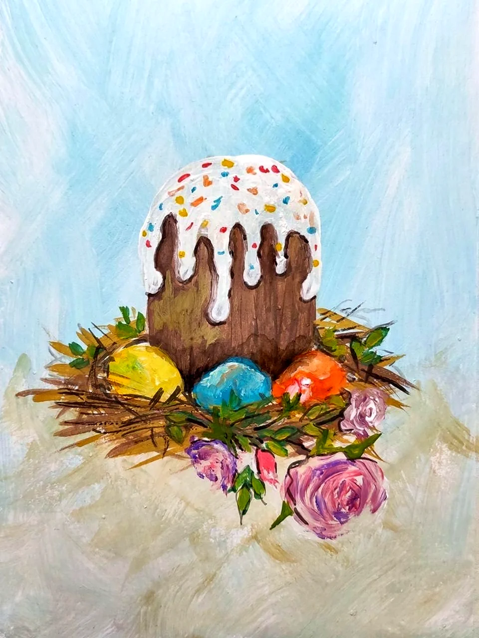 Кулич Пасхальный правополушарное