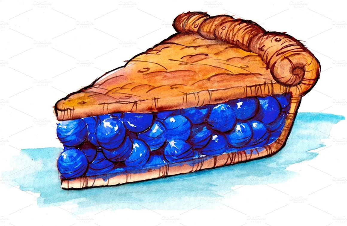 Кусок пирога арт