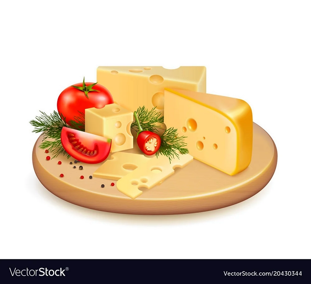 Кусок сыра на тарелке