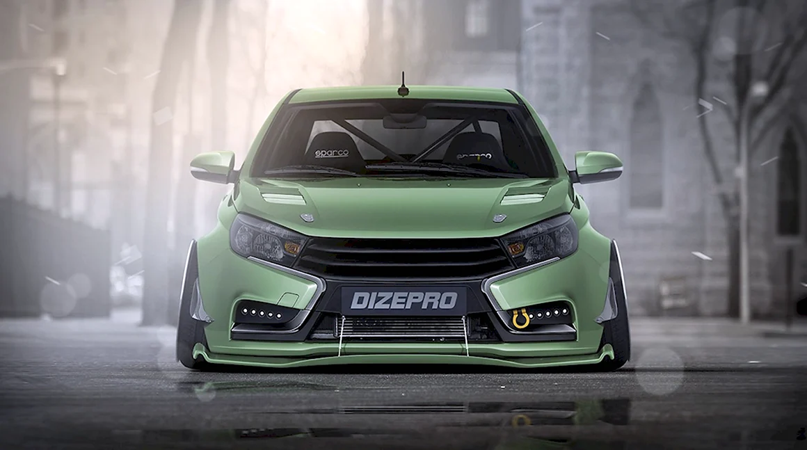 Lada Vesta stance