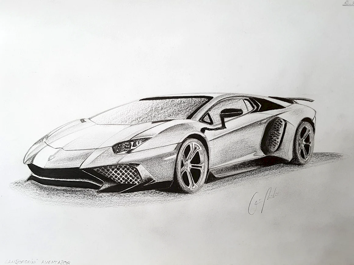 Ламборджини Aventador Sketch