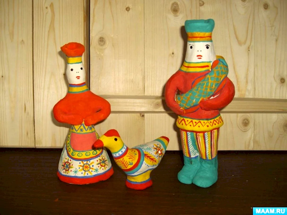 Лепка филимоновской игрушки