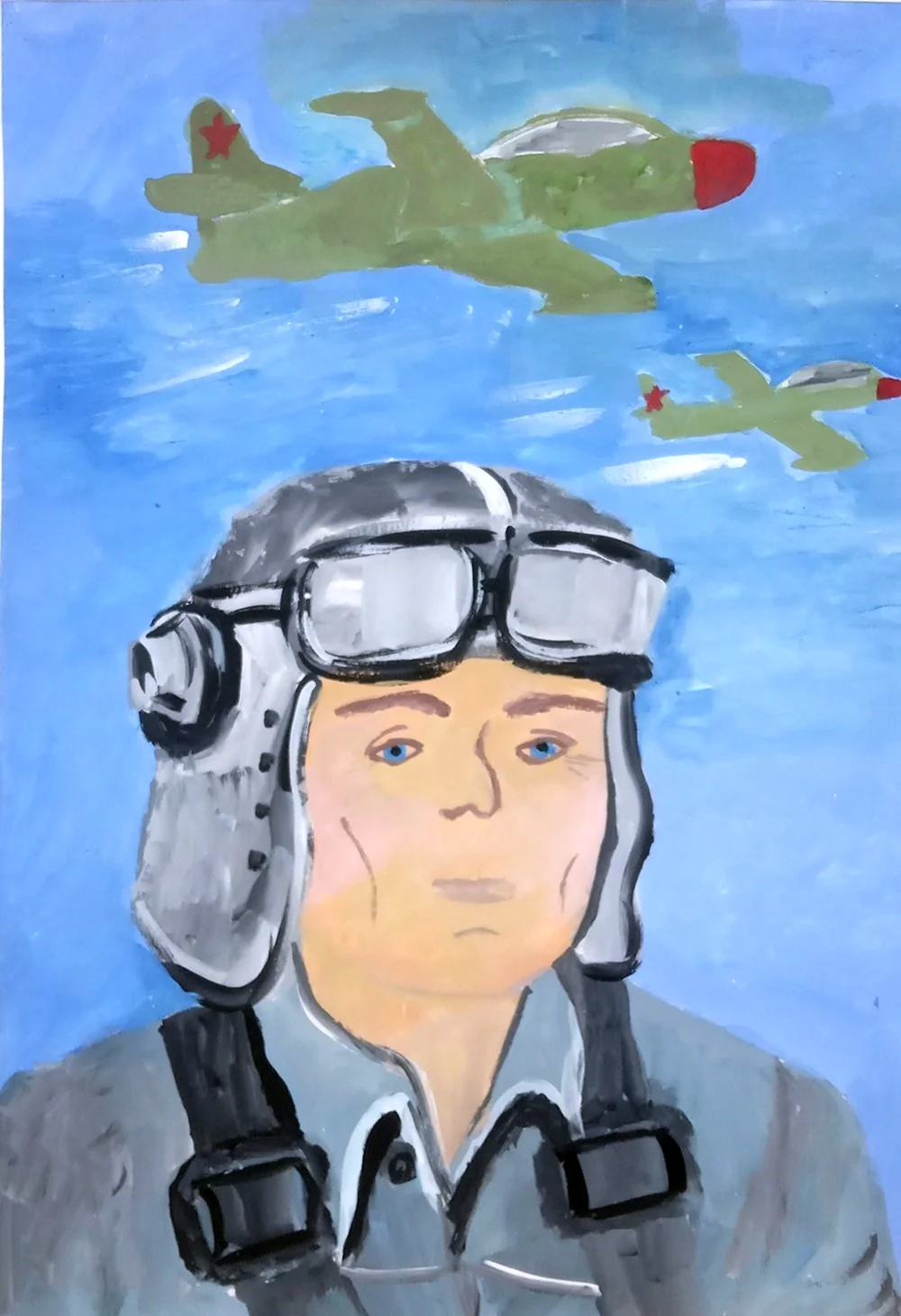 Летчик рисунок