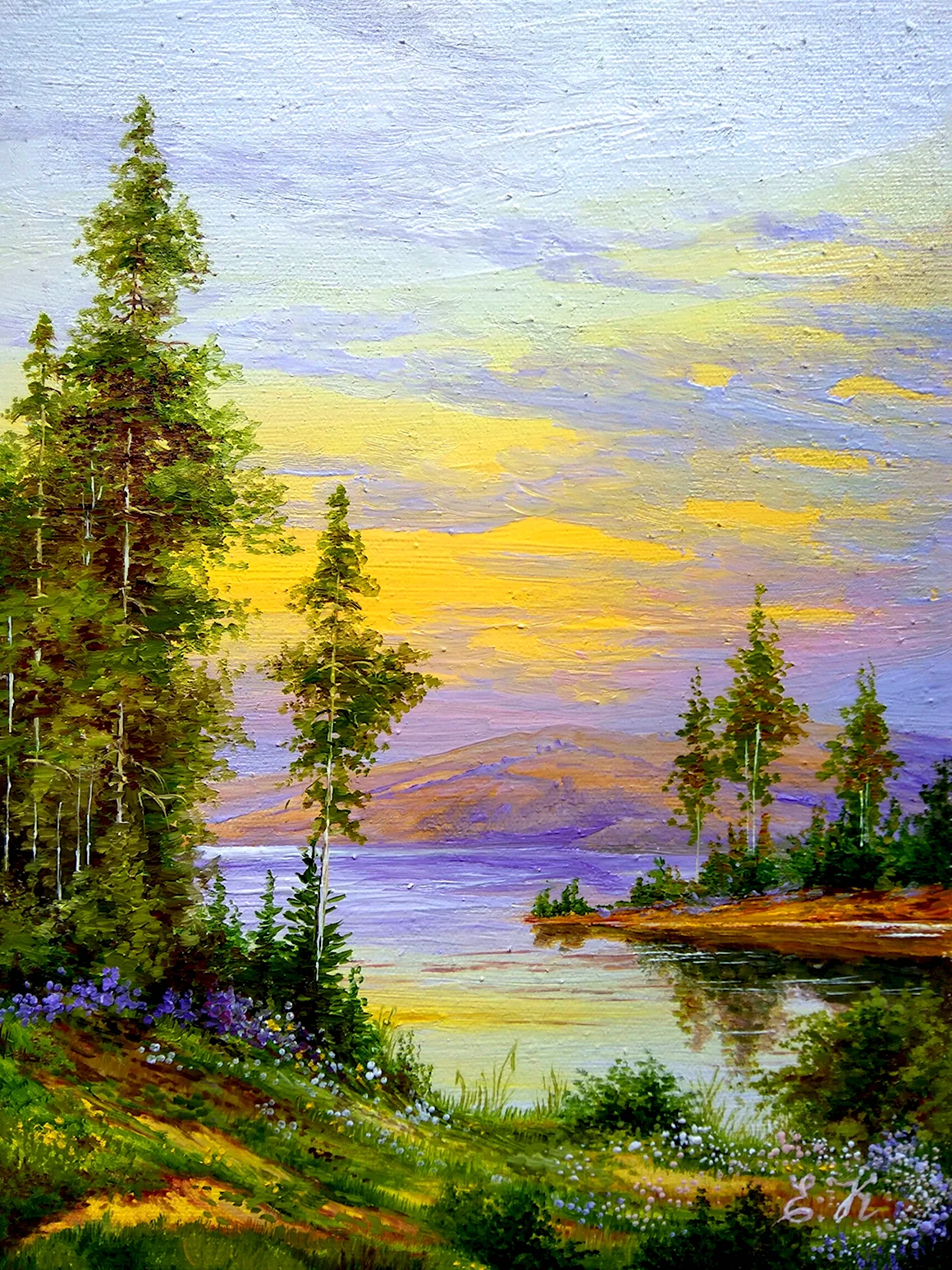 Летние пейзажи художник Кораблева Елена Николаевна