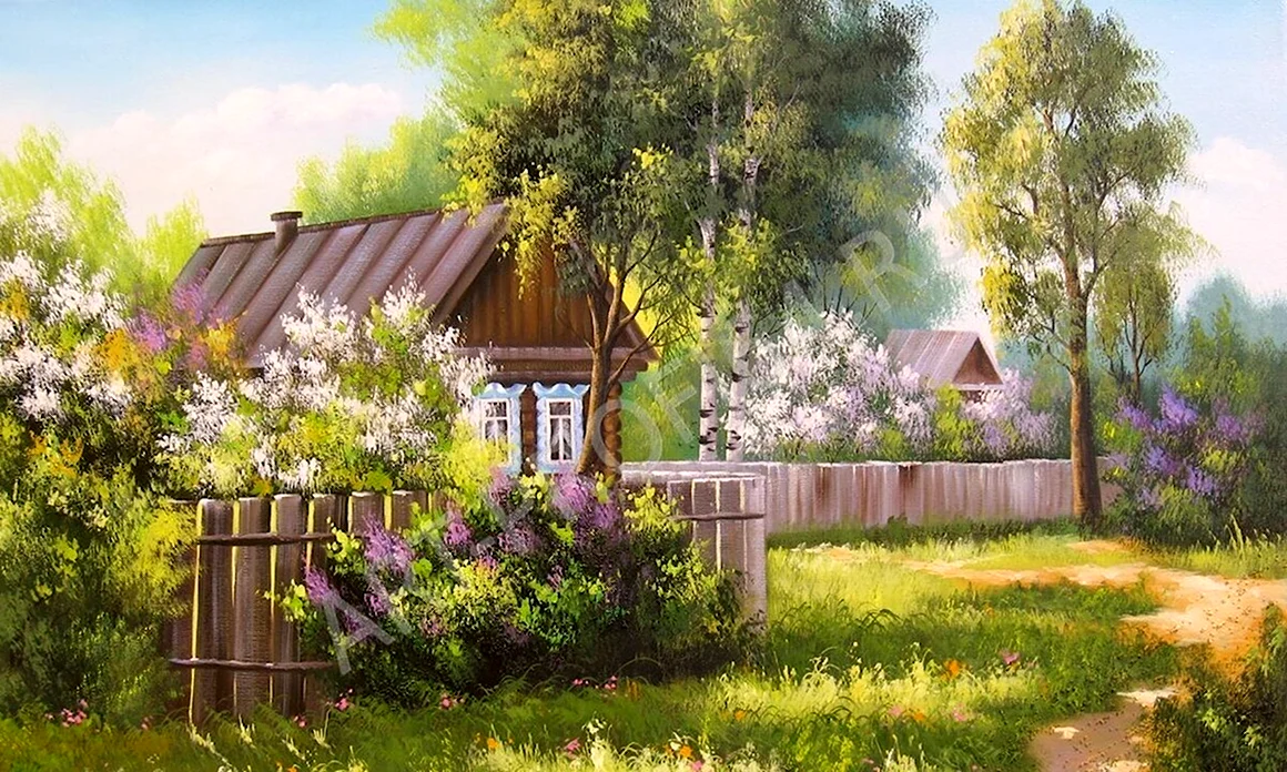 Летний деревенский пейзаж Наталья Шайкина
