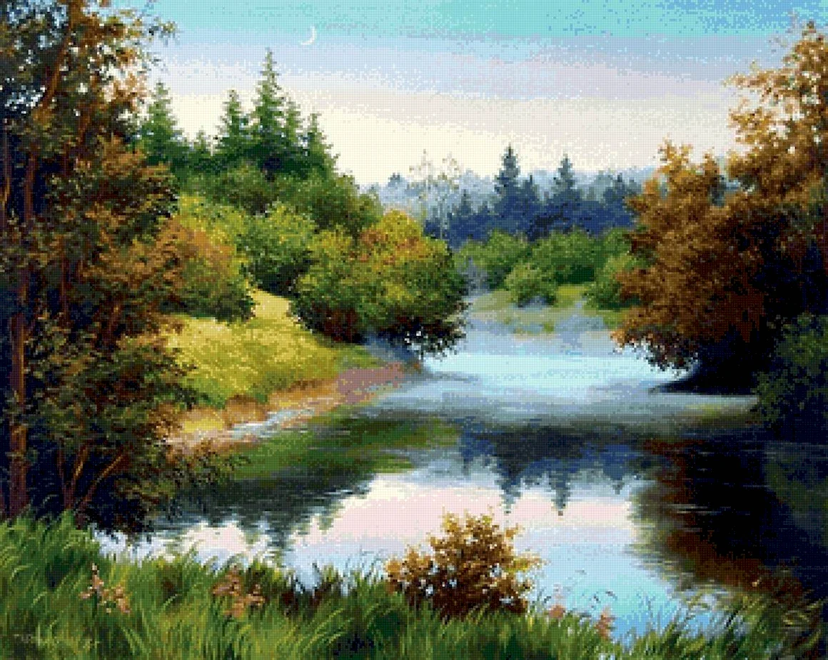 Летний пейзаж Анна Лакисова