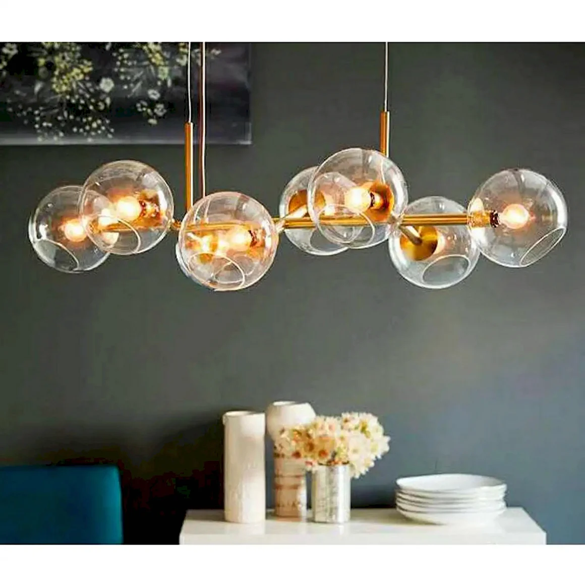 Люстра Staggered Glass Chandelier 8
