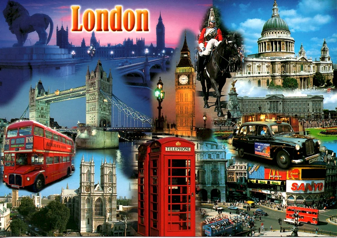 London коллаж
