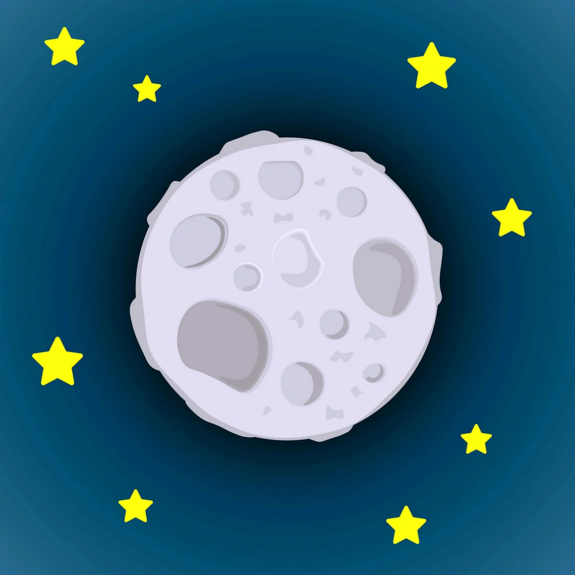 Луна cartoon