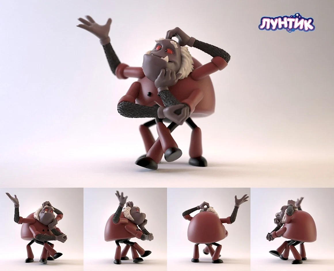 Лунтик паук Шнюк игрушка