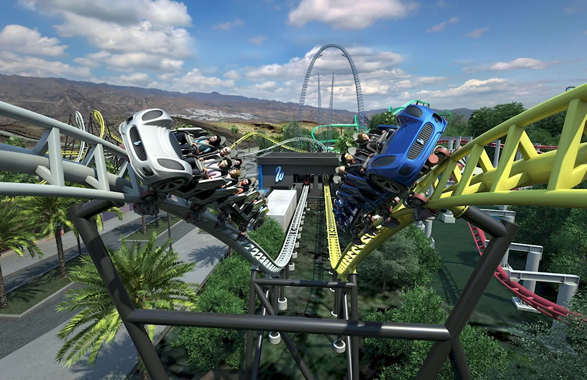 Magic Mountain парк аттракционов