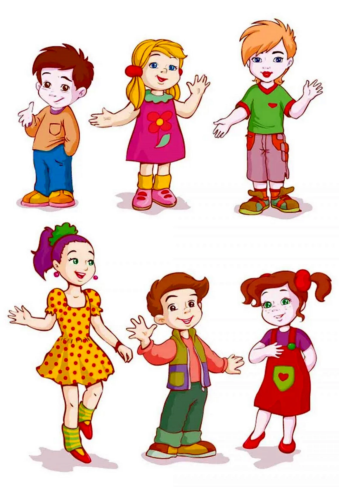 Мальчик и девочка мультяшные