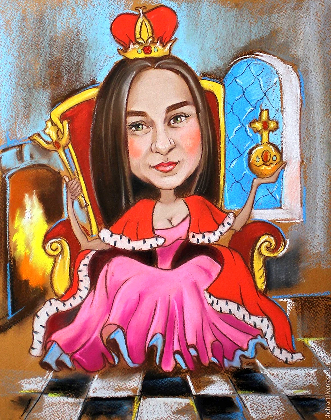 Маргарита Терехова шарж