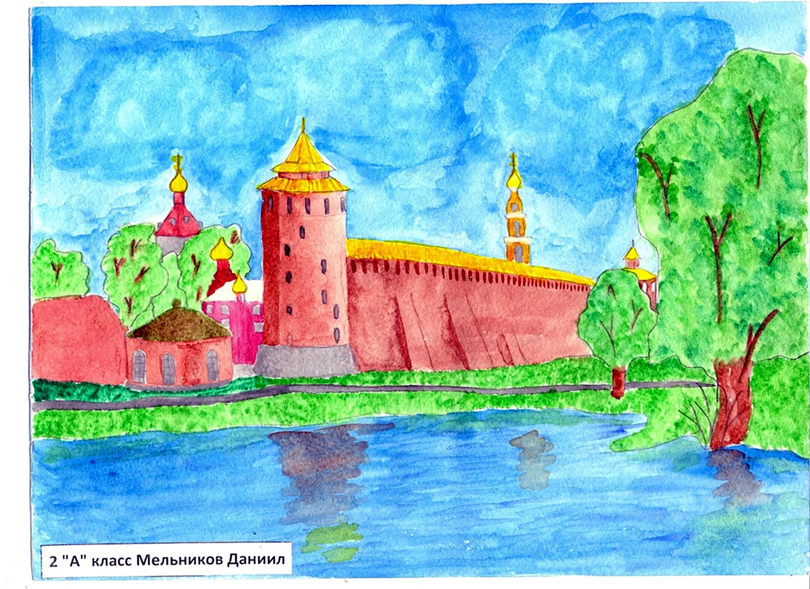 Маринкина башня в Коломне рисунок
