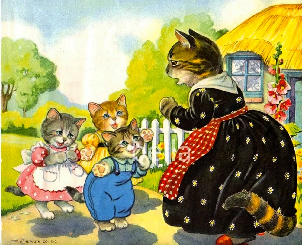 Маршак котятки потеряли перчатки