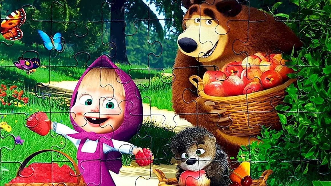 Маша и медведь ягоды
